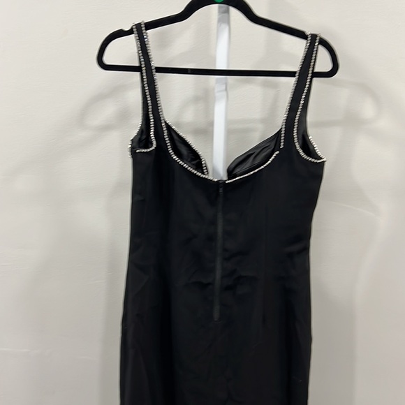 Bardot Brooklyn Diamonte Midi Dress In Black - Picture 10 of 13